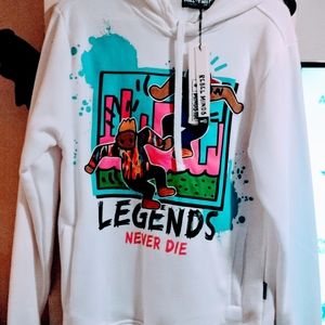 BRAND NEW White Hoodie "Legends Never Die"